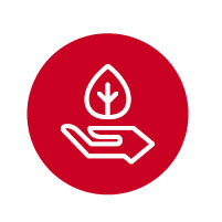 hand and leaf icon