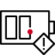 Icon of battery alert