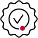 Icon of certification stamp