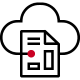 Icon of cloud analytics
