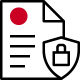 Icon of document secure