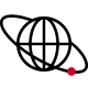Icon of globe orbit