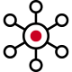 Icon of supply chain connection