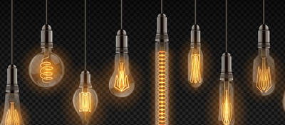 A collection of light bulbs