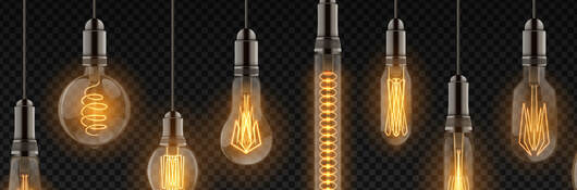 A collection of light bulbs