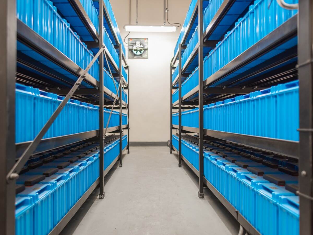 Battery energy storage system inside building